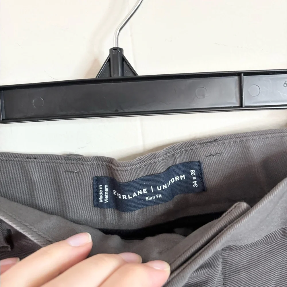 Everlane men’s grey performance chino slim size 34x28